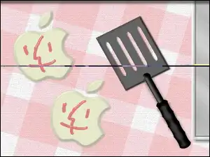 Apple, jabłko, twarz, grafika