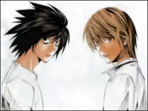 koszula, Death Note, postacie, biały