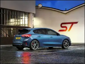 2019, Niebieski, Ford Focus ST, Hatchback