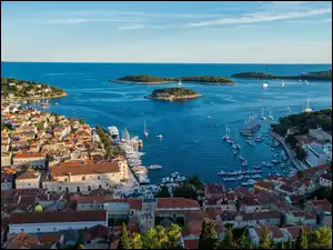 Wyspa Hvar z lotu ptaka