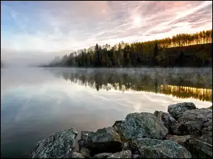 Mgła, Jezioro, Odbicie