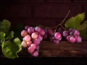 Liście, Owoce, Winogrona, Kiść