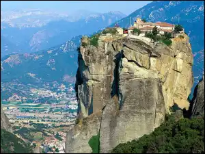 Grecja, Góry, Skały, Meteora