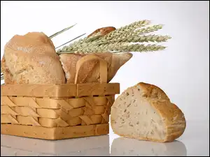 Zboża, Koszyk, Chleb, Kłosy
