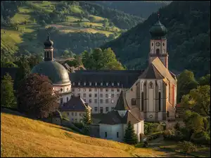 Opactwo św Trudperta, Klasztor, Góry, Niemcy, Drzewa, Munstertal
