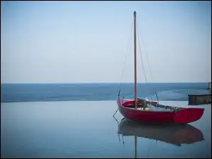 Łódka na wodzie