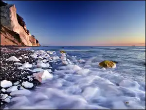 Wybrzeże, Słońca, Skaliste, Morze, Wschód