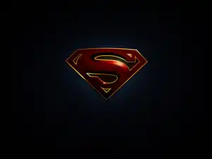 Tło, Logo, Superman, Ciemne