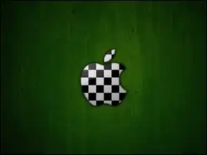 Apple, Zielone, Tło, Kraciaste