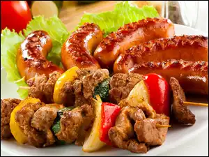Grill, Szaszłyki, Kiełbaski