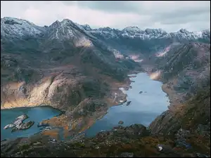 Cuillin Hills, Jezioro, Szkocja, Góry, Skye, Wyspa, Loch Coruisk