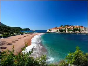 Czarnogóra, Morze, Plaża, Kurort