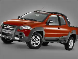 Dokładka, Lewy, Profil, Fiat Strada