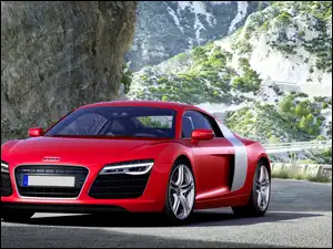 Audi R8 czerwone
