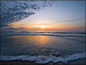 Słońca, Morze, Plaża, Wschód