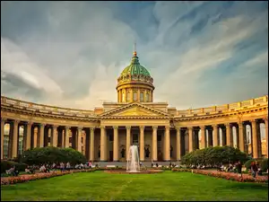 Rosja, Katedra, Fontanna, Sankt Petersburg