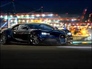 Bugatti Chiron, Gra, Forza Motorsport, Czarny
