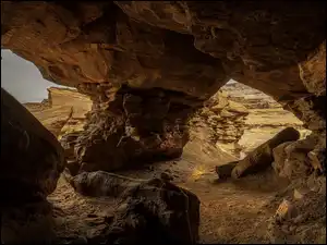 Catacomb Rock, Stany Zjednoczone, Skały, Jaskinia, Utah