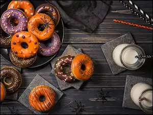 Halloweenowe donuty