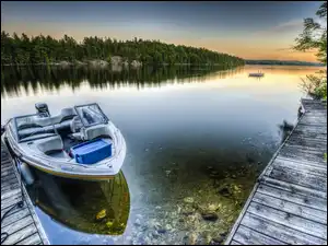 Motorowka, Jezioro, Las
