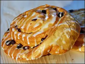 Lukier, Drożdżówki, Jagody, Polewa