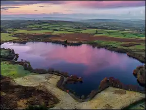 Pola, Irlandia Północna, Moor Lough Lake, Jezioro, Strabane