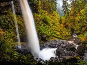 Wodospad North Falls w Stanach Zjednoczonych
