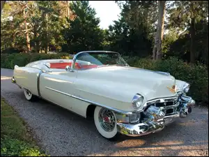 Cadillac Eldorado, Samochód Zabytkowy, Biały, Kabriolet