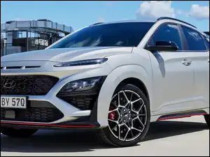 N, Biały, Hyundai Kona