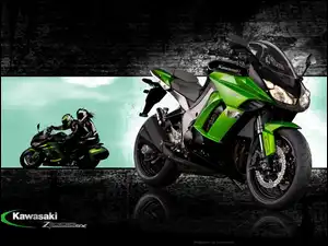 Motocykliści, Kawasaki Z 1000 SX, Zielony, Motocykl