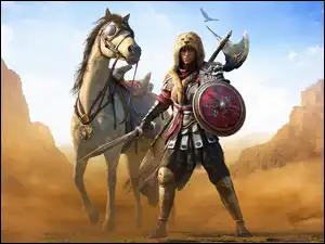 Bayek w grze Assassins Creed Origins