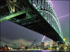 Harbour, Burza, Nad Sydney, Most