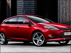 Focus, Czerwony, Ford