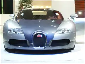Silver, Bugatti Veyron, Światła, Przód
