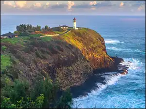 Latarnia morska Kilauea na wyspie Kauai na Hawajach
