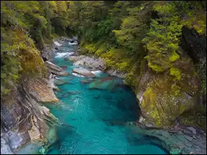 Wąwóz w Parku Narodowym Mount Aspiring