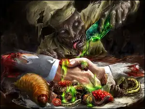 Dłoni, Zombi, Kucharz, Uścisk