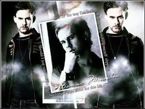 łańcuszek, Dominic Monaghan, czarny strój