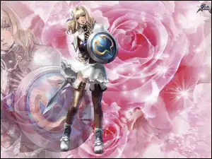 Róże, Kobieta, Blond, Włosy