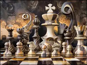 AI, Szachy, Figury, Szachownica
