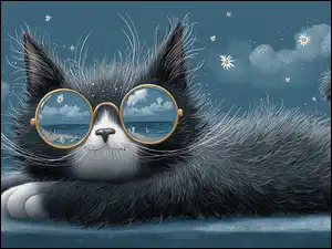 Morze, Kot, Okulary